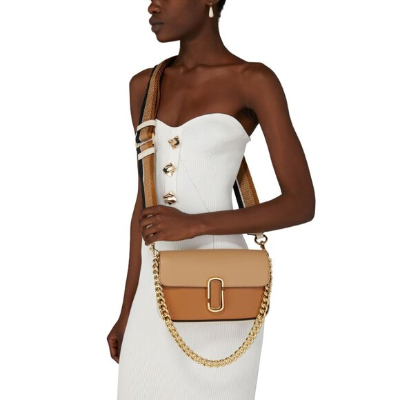 Marc Jacobs Women's The Color Block J Marc Crossbody Bag Brown OS - Picture 3 of 16